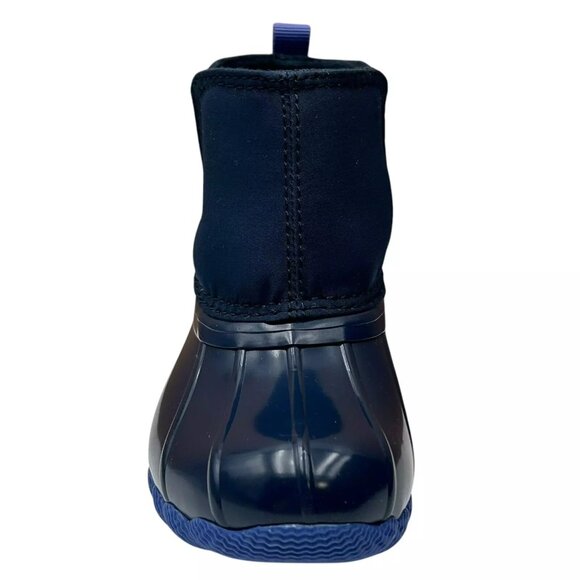 Sperry Saltwater Chelsea JR Baby/Toddler Girl's Duck Boots Size 6 Navy Blue/Aqua - Picture 4 of 12